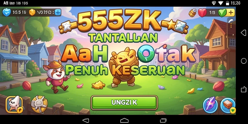 Tampilan gameplay <strong>555ZK</strong> yang penuh warna dan menantang.