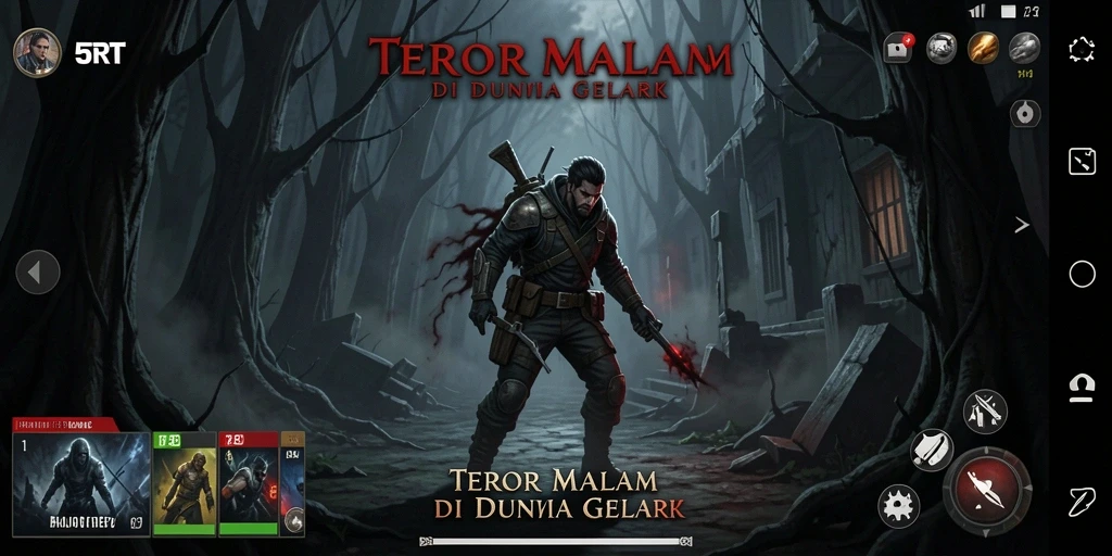 Gameplay menegangkan di dunia gelap 5RT.