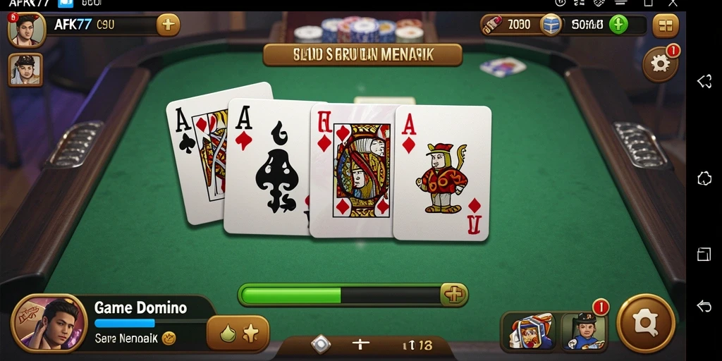Screenshot gameplay domino yang menegangkan dan mengasyikkan.
