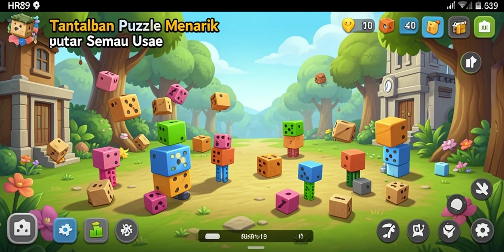 Tampilan gameplay puzzle HR89 yang menarik dan penuh tantangan.