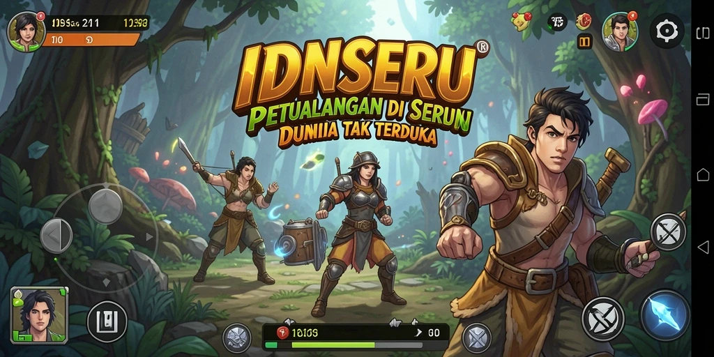 Tampilan gameplay petualangan seru di IDNSERU yang penuh aksi.