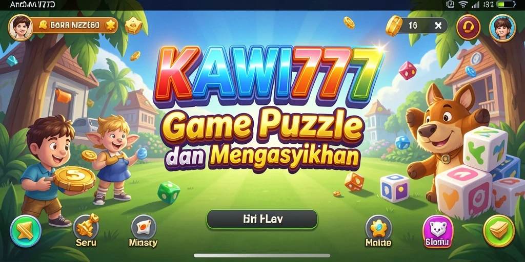 Tampilan gameplay KAWI777 yang menampilkan tantangan Puzzle yang seru.