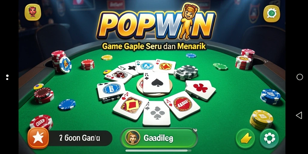 Tampilan screenshot gameplay Gaple yang seru dan interaktif.