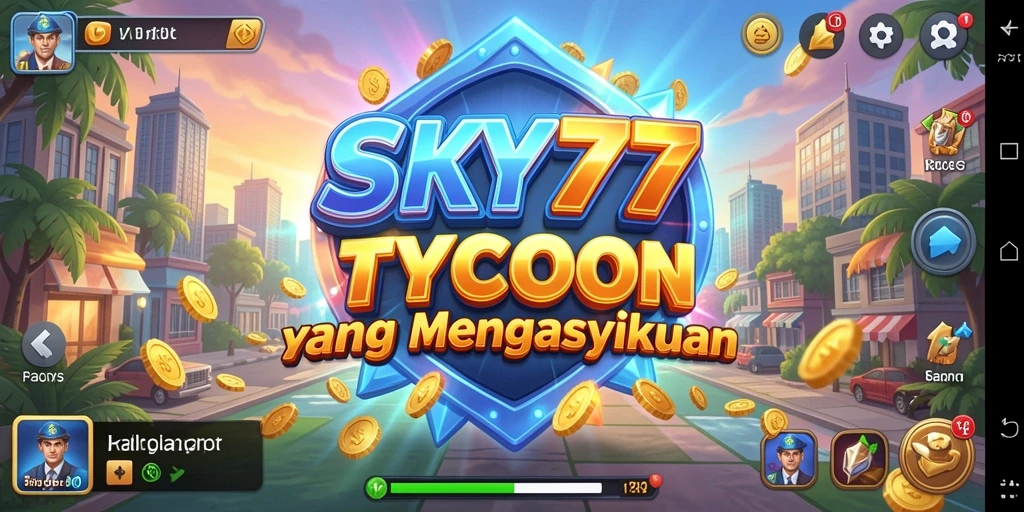 Tampilan gameplay yang menarik dalam SKY77 di dunia Tycoon.