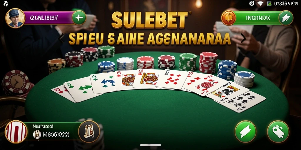 Tampilan gameplay seru dalam permainan Gaple SULEBET.