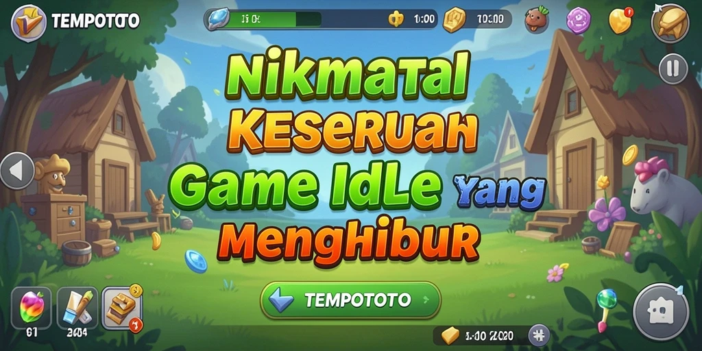 Tampilan gameplay TEMPOTOTO yang mengasyikkan dan penuh warna.