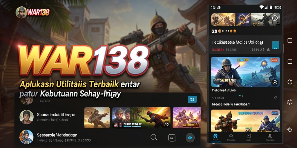 Tampilan utama WAR138 dengan fitur utilitas yang menarik.
